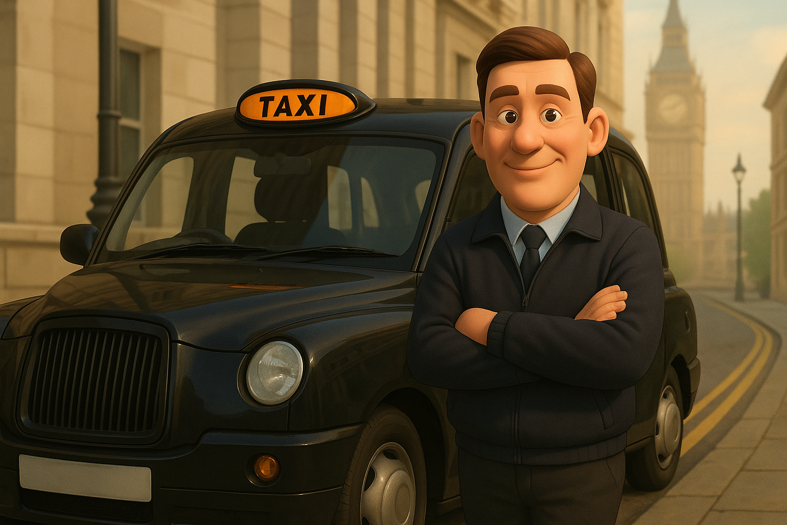 A public hire hackney carriage taxi